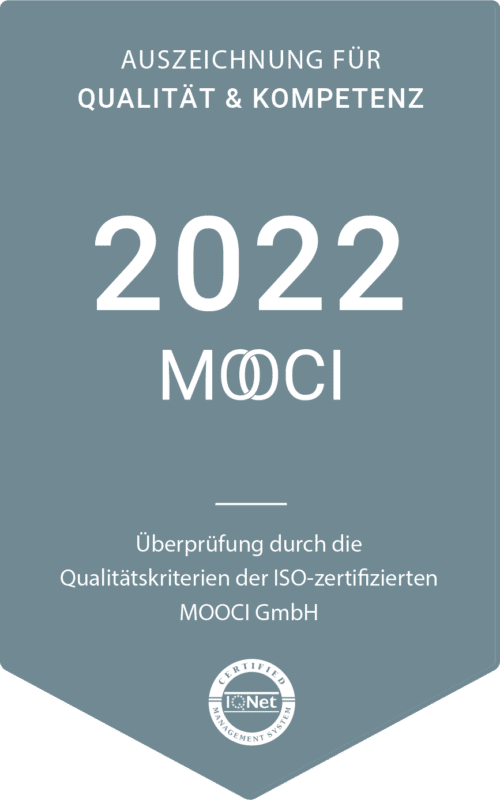 Mooci - Auszeichnung für Qualität